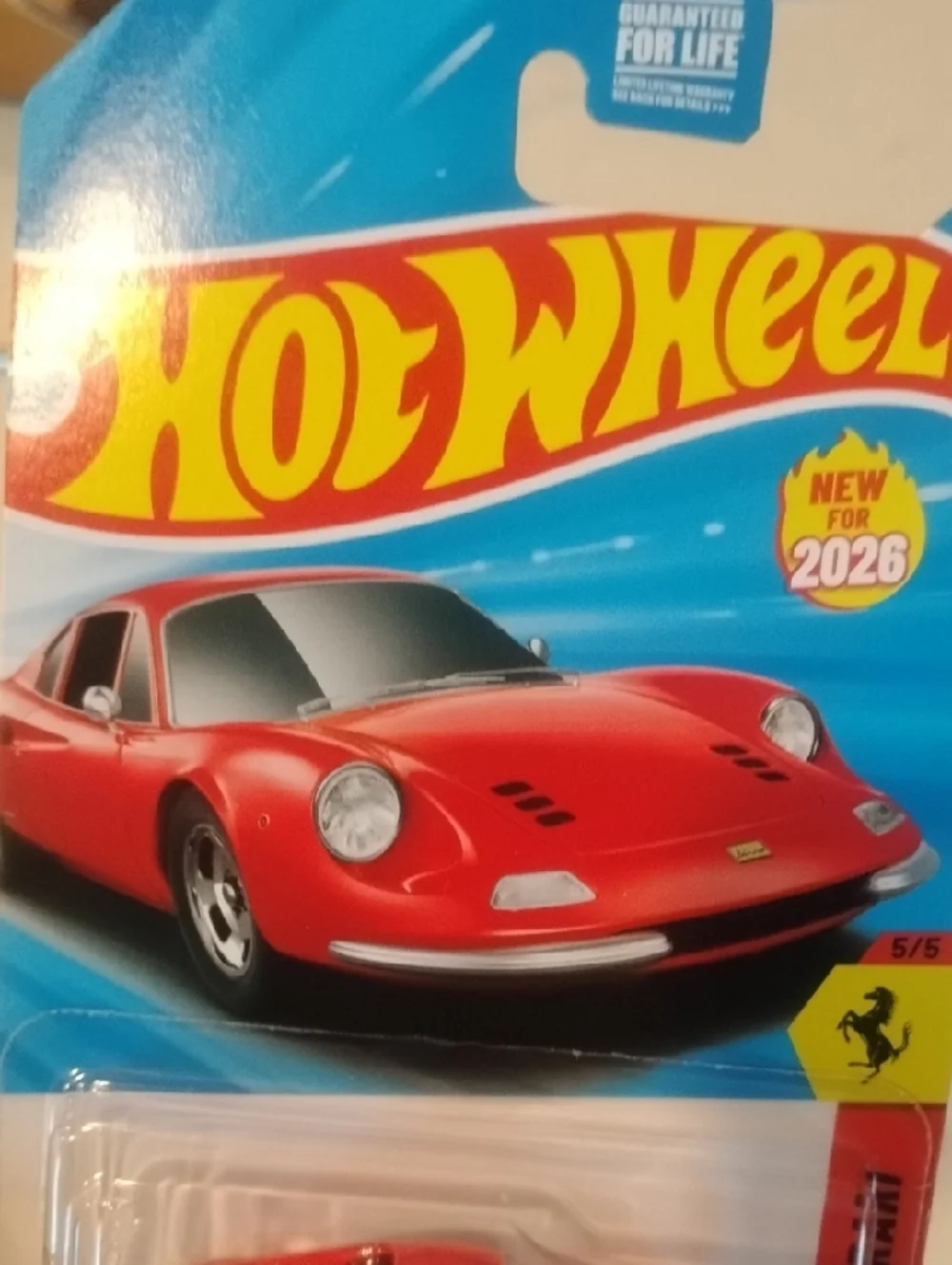 Mattel Hot Wheels Dino 206 GT Red Collectible Toy Car